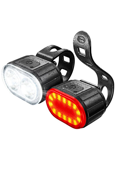 Choice Set A Cycling Bicycle Front Rear Light Set Bike USB Charge Headlight Light MTB Waterproof Taillight