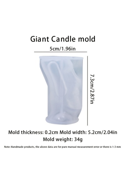 Choice قالب سيليكون لصنع شموع عملاقة من جزيرة الفصح، مناسب للاستخدام المنزلي أو كشمعة علاجية عطرية أو مجسم جبسي.