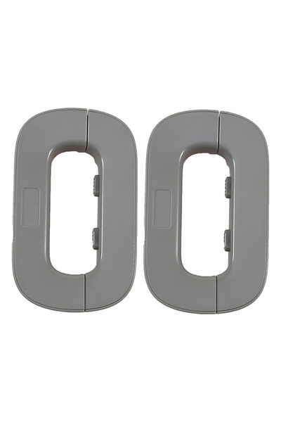 Choice قفلان رماديان، قفل باب الثلاجة/الفريزر المنزلي، قفل أمان لخزائن الأطفا...