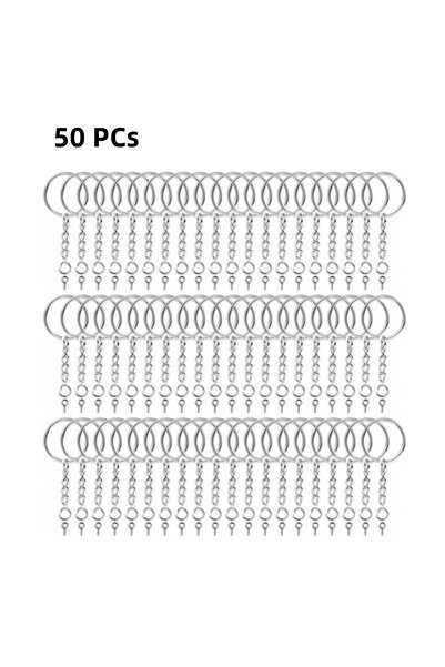 Choice 50 PCs Silver 50/100/300 PCs Bulk Key Chain, Open Jump Ring Key Chain,...