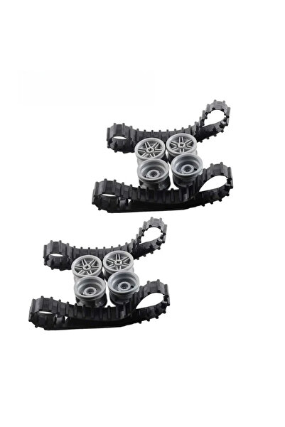 Choice 2 Set MOC Large Track Tank Crawler Wheels Tire 53992 13972 56145 Compa...