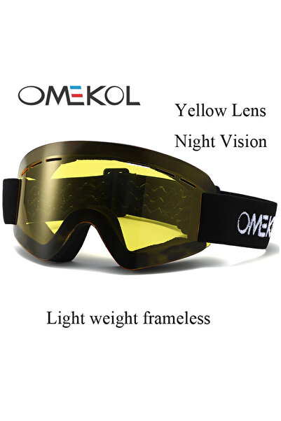Choice نظارات تزلج خفيفة الوزن بدون إطار من أوميكول BN3، مضادة للضباب، مناسبة...