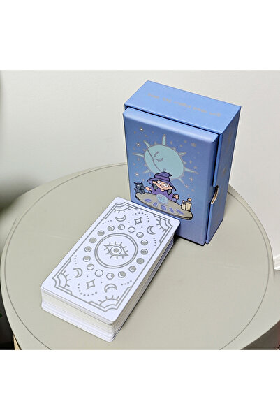 Choice مجموعة أوراق التارو "سكاي بلو" ذات الرسومات السيئة للغاية، في علبة صلبة، 78 ورقة تارو مضحكة مطبوع على ورق 350 جرامًا للمتر المربع.