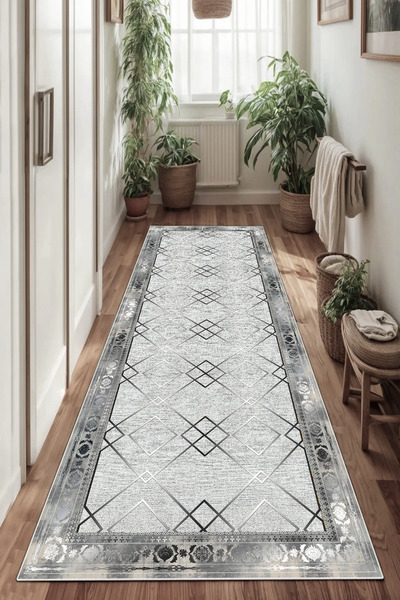 Thalia Home Yıkanabilir Kaymaz Taban Dijital Baskılı Halı,Yolluk