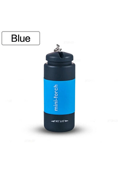 Choice مصباح يدوي صغير محمول أزرق اللون، يُعلق في سلسلة المفاتيح، قابل لإعادة...