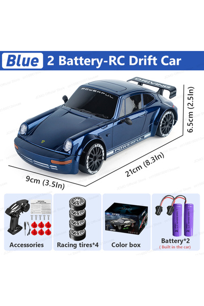 Choice سيارة دريفت JCMO KF27 ببطاريتين زرقاء، تعمل بالتحكم عن بعد بتردد 2.4 ج...