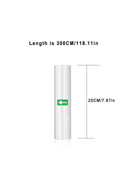 Choice9 20x300CM 1 roll Vacuum Food Saver Sealer Bags Rolls 12/15/20/25/28/cm Sous Vide Storage Packaging ba
