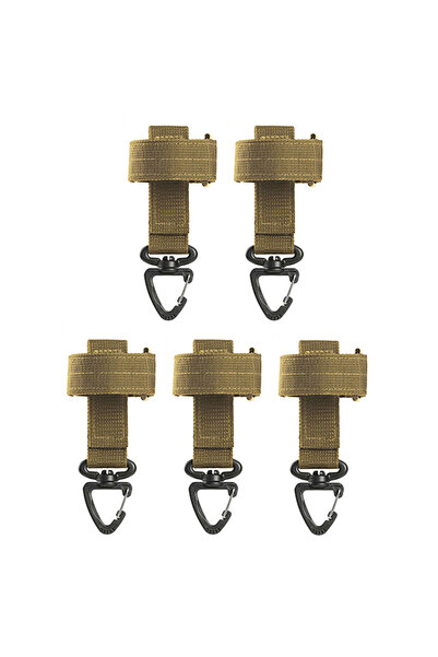 Choice TAN-5PCS Multi-purpose Nylon Gloves Hook Work Gloves Safety Clip Outdo...