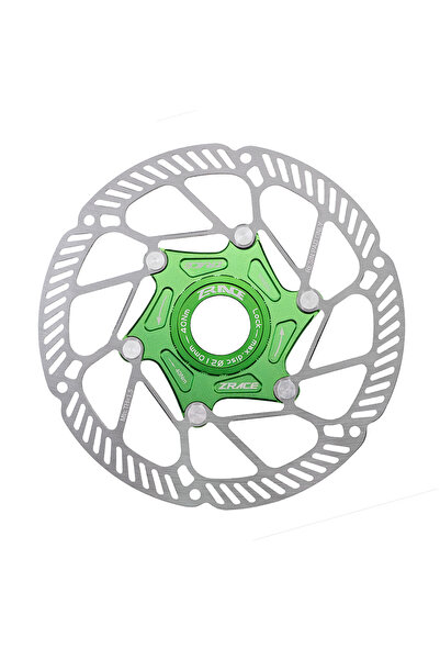 Choice قرص فرامل دراجة ZRACE Z2 أخضر اللون، قرص مركزي القفل، فرامل قرصية للدر...