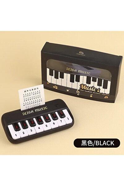 choice2 بيانو إلكتروني صغير محمول للأطفال، أسود اللون، بـ 15 مفتاحًا، آلة موس...
