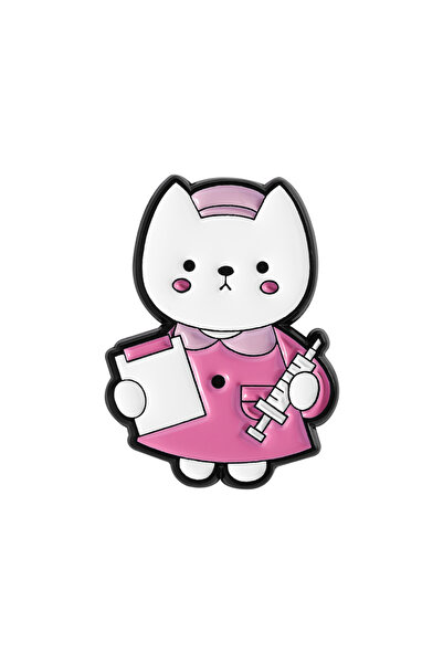 Choice دبابيس مينا على شكل قطة ممرضة مختبر لطيفة (QHXZ5267) - دبابيس بروش كرت...