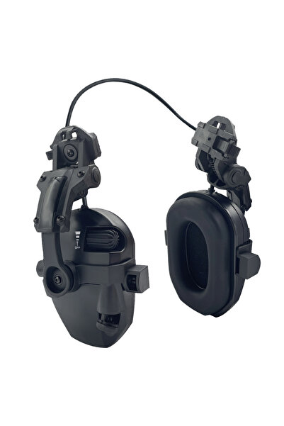 Choice واقيات أذن سوداء اللون مثبتة على خوذة الرماية، طراز A، لحماية السمع ال...