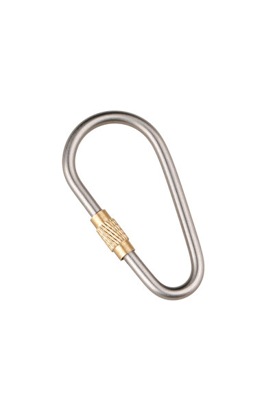 Choice حلقة تسلق من سبائك التيتانيوم للتخييم في الهواء الطلق، مزودة بخطاف قفل...