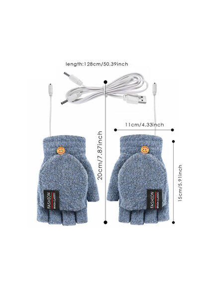 Choice قفازات كهربائية مدفأة تعمل بمنفذ USB، قفازات حرارية كهربائية تعمل بالل...