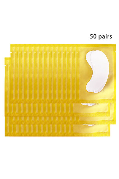 Choice6 A-50pairs--gold 50/100PCS Wholesale Hydrogel Gel Eye Patches for Eyelash Extension Eyepads Eyelash p