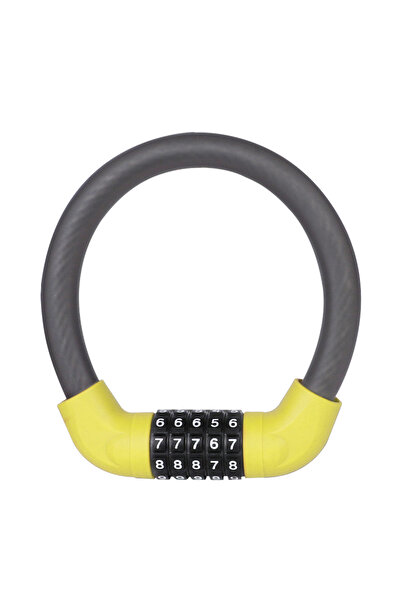 Choice Yellow High-Security 5-Digit Bike Lock-Reinforced Steel Anti-Theft Loc...