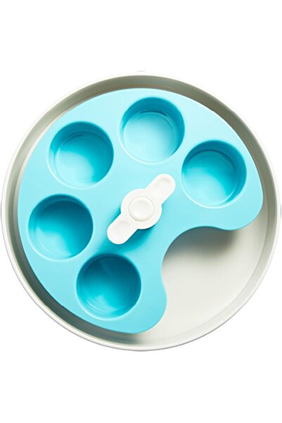Pet Dream House لوحة تغذية تفاعلية دوارة من بيت دريم هاوس - أزرق