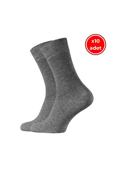 meristanbul Business Socks, 5 Pieces, 43-46, Soft, Cotton, Dark Gray