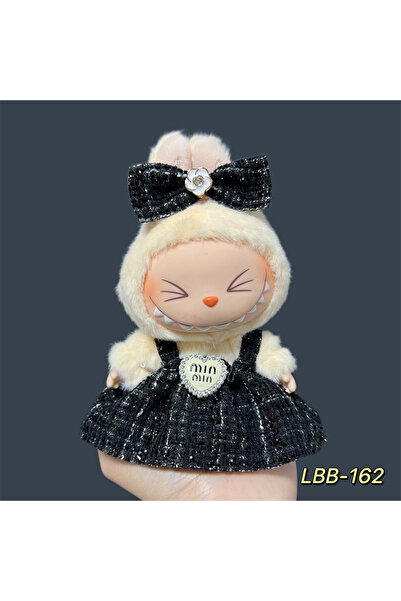 Miniso No dolls No shoes LBB-162 For 17cm Labubu Fashion Printed Dress Set Cu...