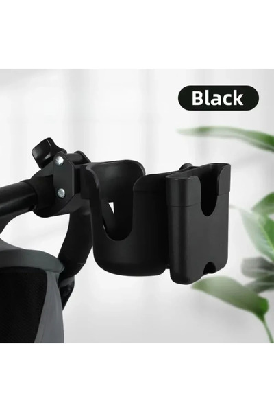 Choice black Baby Stroller Water Bottle Holder Multifunctional Baby Stroller Cup Holder 2-in-1 Phone Holder
