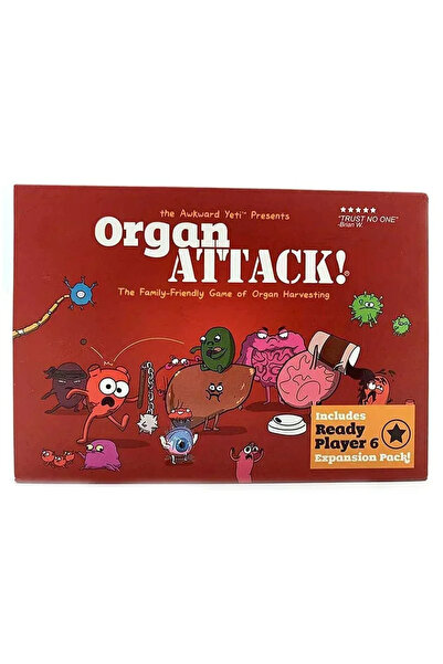 Choice Red The Awkward Yeti Organ ATTACK! Card Game Board game