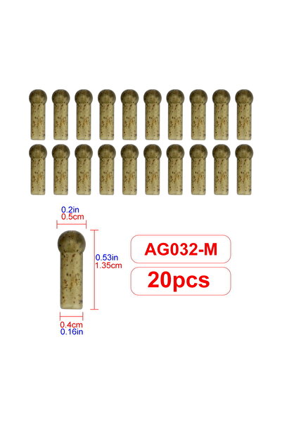 HIRISI 20 قطعة M 20 قطعة من أغطية ذيل معدات صيد الكارب AG032 صيد الكارب.