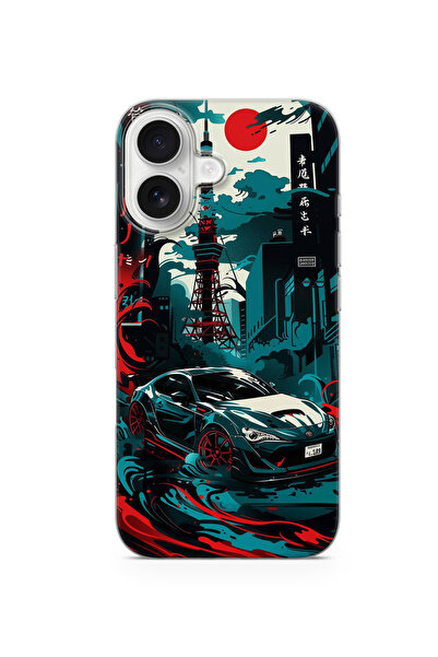 lelia حافظة هاتف شفافة متوافقة مع آيفون 16 مطبوع |   المجموعة: توربولين ستريت...