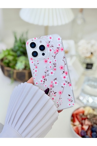 Go Aksesuar غطاء شفاف متوافق مع آيفون 16 برو ماكس، مطبوع بتصميم غير لامع لا ي...