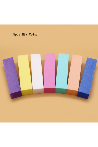 Choice مجموعة مبردات أظافر إسفنجية بألوان متنوعة (5 قطع) - مبردات أظافر احترا...