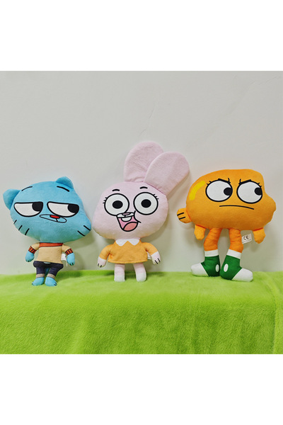 Miniso مجموعة من 3 قطع من دمى داروين القطيفة من عالم غامبول الجديد (11-30 سم)...