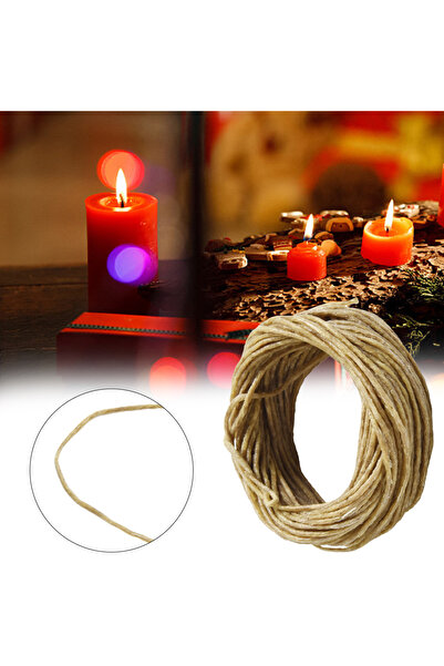Choice Dark Brown 1Pcs Roll Beeswax Wicks Organic Hemps Wicks 33 FT Well Coated Natural Beeswax For Candle
