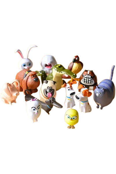 Choice مجموعة جديدة من 14 قطعة من شخصيات حيوانات أليفة سرية مصنوعة من مادة PV...