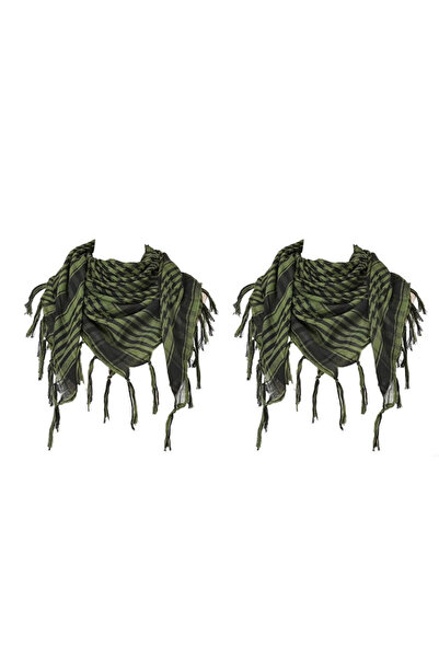 Choice 2pcs-Green 1/2/3pcs Keffiyeh Tactical Desert Scarf Wrap Shemagh Head Neck Arab Scarf Keffiyeh Scarf