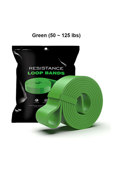 Choice 125-LBS-Green Resistance Band Set Pull Up Assistance Bands Stretch Ban...