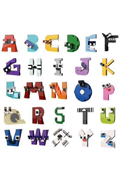 Choice دليل إلكتروني بدون صندوق، ٢٠٢٥ MOC، مجموعة مكعبات بناء حروف الأبجدية الإنجليزية من الألف إلى الياء (٢٦ حرفًا)، دليل المستخدم