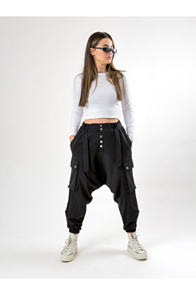 COCOPELLI Women's Garni Design Black Sports Shalwar Coc2653