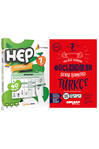 Hiper Zeka Yayınları 7. Sınıf Ankara Y. Türkçe Soru Bankası+Hiper Zeka Yayınl...