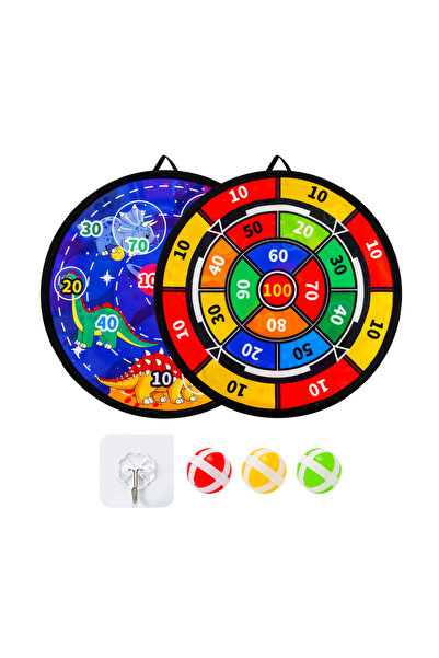 Choice shuangmian3qiu With sticky ball and dart board, indoor/outdoor sports fun party game toys, accessori