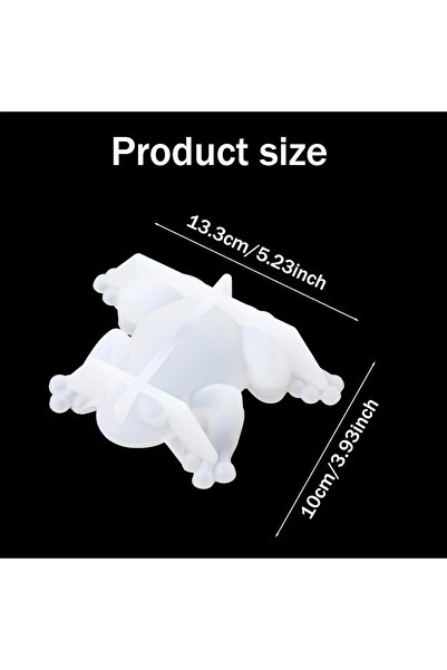 Choice قالب ضفدع واحد - قالب راتنج على شكل ضفدع، صب راتنج الإيبوكسي، قالب ضفدع ثلاثي الأبعاد، أعمال يدوية يدوية