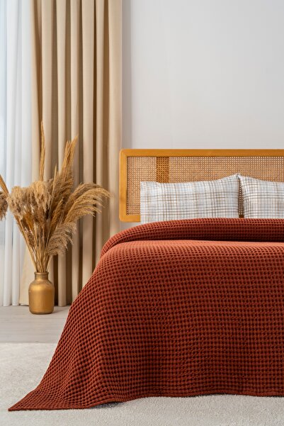 Tropikhome Çift Kişilik Pike Seti Pamuklu - 210 × 230 Pamuklu Yatak Örtüsü Se...