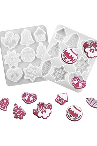 Choice قالب واحد لعيد الميلاد، قالب واحد لقلادة من الراتنج بتصميم عيد الميلاد، 9 أنماط من عناصر عيد الميلاد المصنوعة من الراتنج