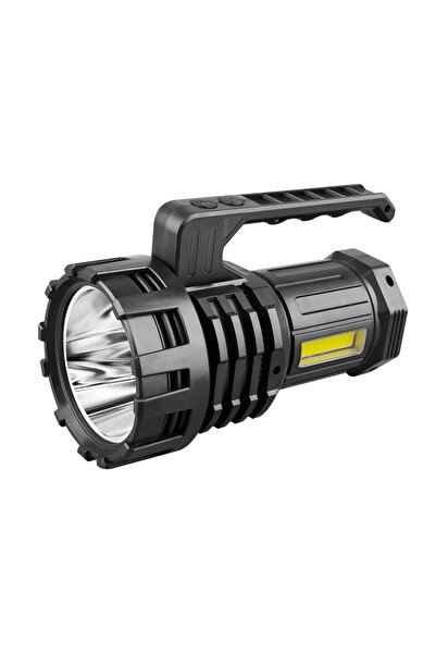 Choice Black Super Bright Flashlight High Power Long Shot Torch USB Rechargeable 2000mAh Lantern Outdoor Ca