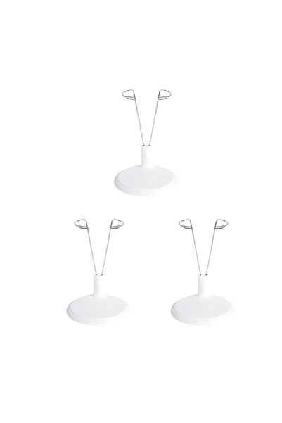 Choice حامل دمى قابل للتعديل أبيض اللون مكون من 3 قطع، مناسب لملحقات عرض دمى ...