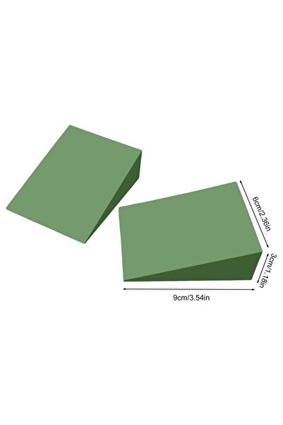 Choice Green 1Pairs Yoga Wedge Blocks EVA Foam Yoga Wedge Stretch Slant Boards Exercise Yoga Block Pilates