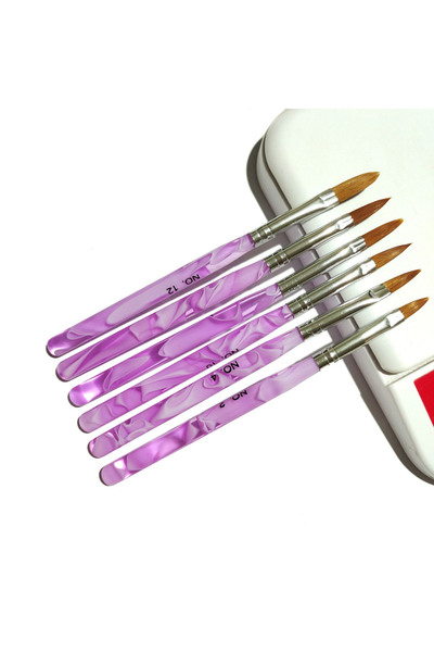 Choice مجموعة من 6 قطع، أو 13 قطعة من فرش فن الأظافر الأكريليك - مجموعة فرش بناء جل الأشعة فوق البنفسجية، طقم طلاء أظافر احترافي