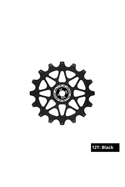 Choice محول سرعات خلفي للدراجة من TaoCi 12T أسود اللون، مزود بعجلة توجيه سيراميكية ذات أسنان موجبة وسالبة.