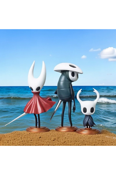 BANDAI 3pcs 6cm to 12 cm 3Pcs/Set Game Hollow Knight: Silksong Figure Kawaii Q Version Little Knight Anime
