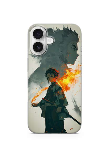 lelia حافظة هاتف شفافة متوافقة مع آيفون 16 مطبوع |   المجموعة: دفتر الرسم أنم...