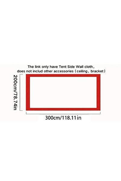 Choice خيمة شفافة مقاومة للماء والرياح والبرد والمطر، مقاس 2×3 متر، لون أحمر،...