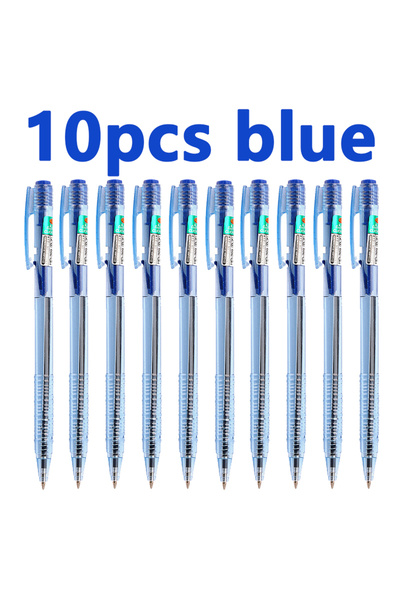 Choice أقلام حبر جاف زرقاء، 10 أقلام، 10/50 قلم، برأس دقيق 0.7 مم، متوفرة بال...